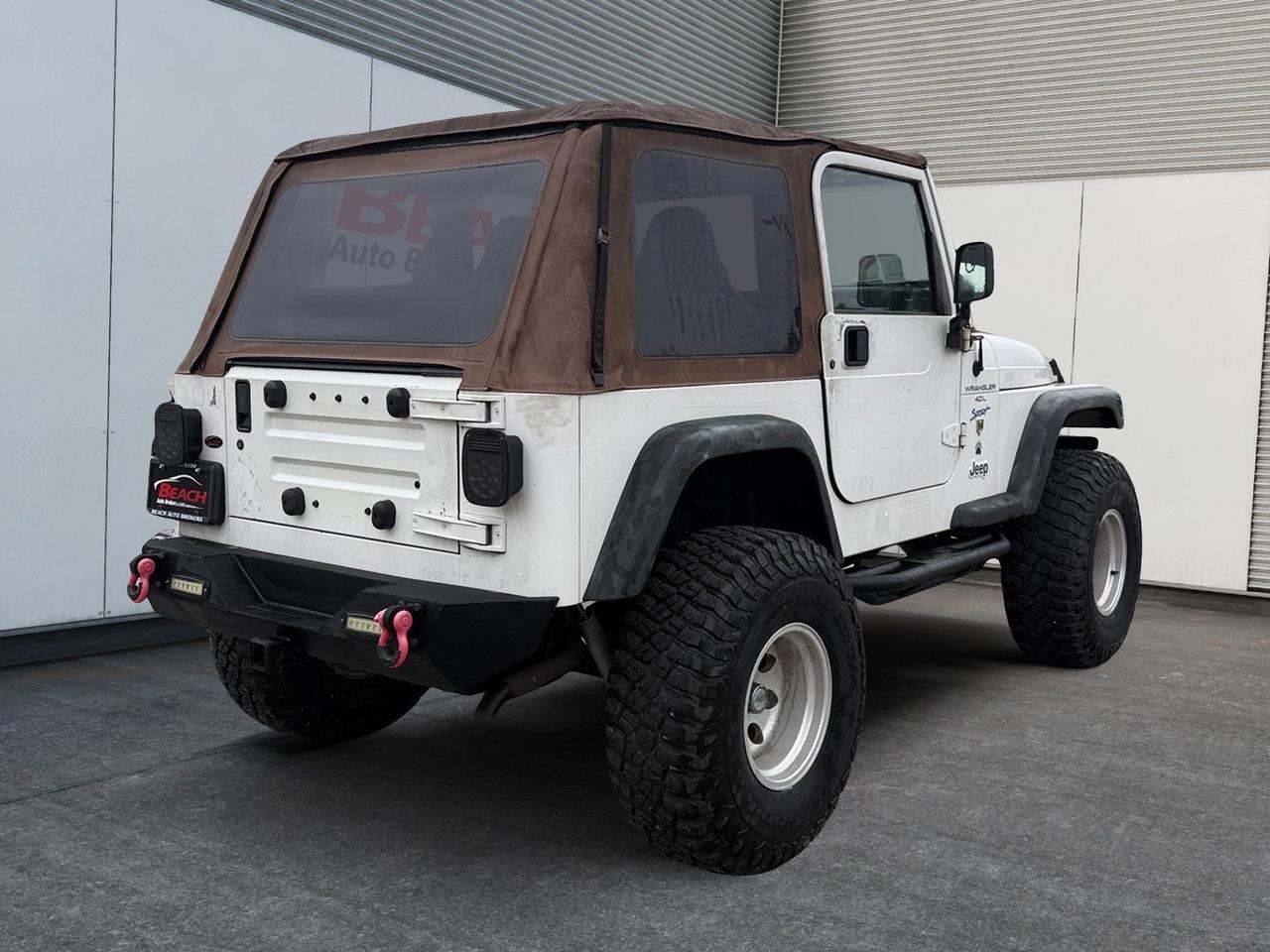 1997 Jeep Wrangler Sport, RED TOW HOOKS, BRUSH GUARD, LIGHT BAR, TOW PACKAGE, FENDER FLARES, LIFTED, 4X4, SOFT TOP, LOW MILES, THIS JEEP IS READY FOR ITS NEXT ADVENTURE, MAKE ITS YOURS TODAY! Norfolk VA