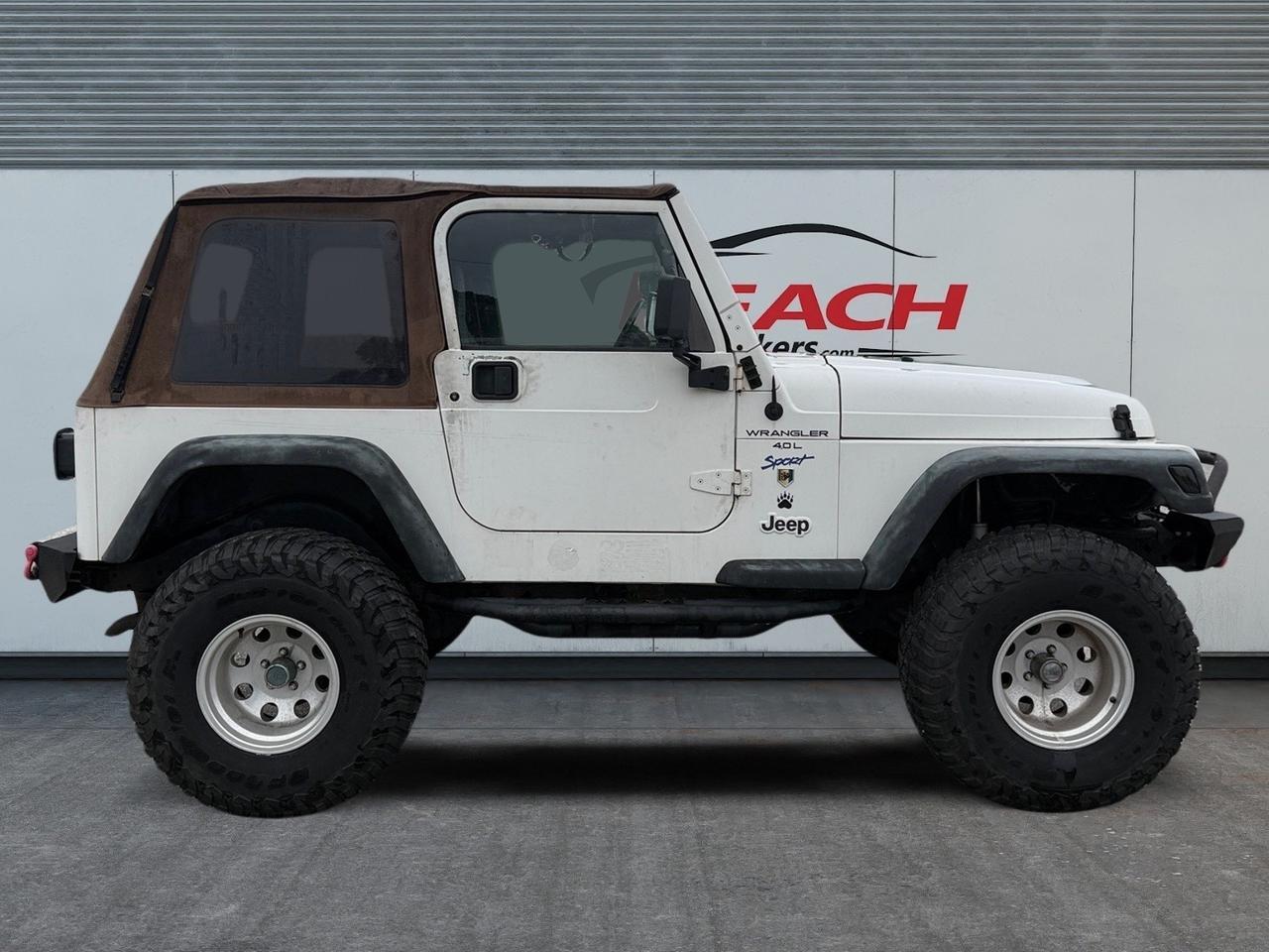 1997 Jeep Wrangler Sport, RED TOW HOOKS, BRUSH GUARD, LIGHT BAR, TOW PACKAGE, FENDER FLARES, LIFTED, 4X4, SOFT TOP, LOW MILES, THIS JEEP IS READY FOR ITS NEXT ADVENTURE, MAKE ITS YOURS TODAY! Norfolk VA
