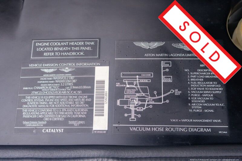 1998 Aston Martin DB7 Volante Boston MA