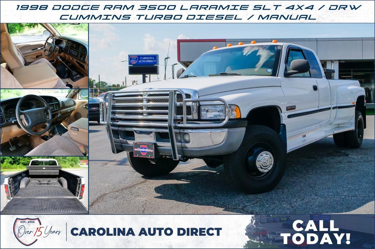 1998 Dodge Ram 3500 LARAMIE SLT 4x4 / DRW / Turbo Diesel / Manual! Lincolnton NC