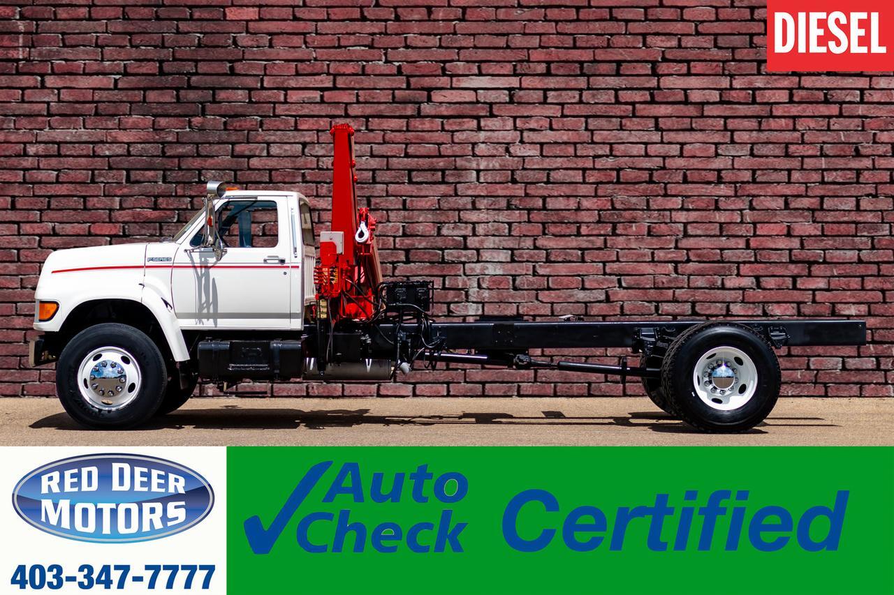 1998 Ford F800 Cab & Chassis Danco 706 Crane