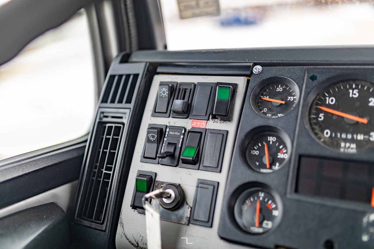 1998 Freightliner FL80 Daycab Dump Truck Diesel Auto Red Deer AB