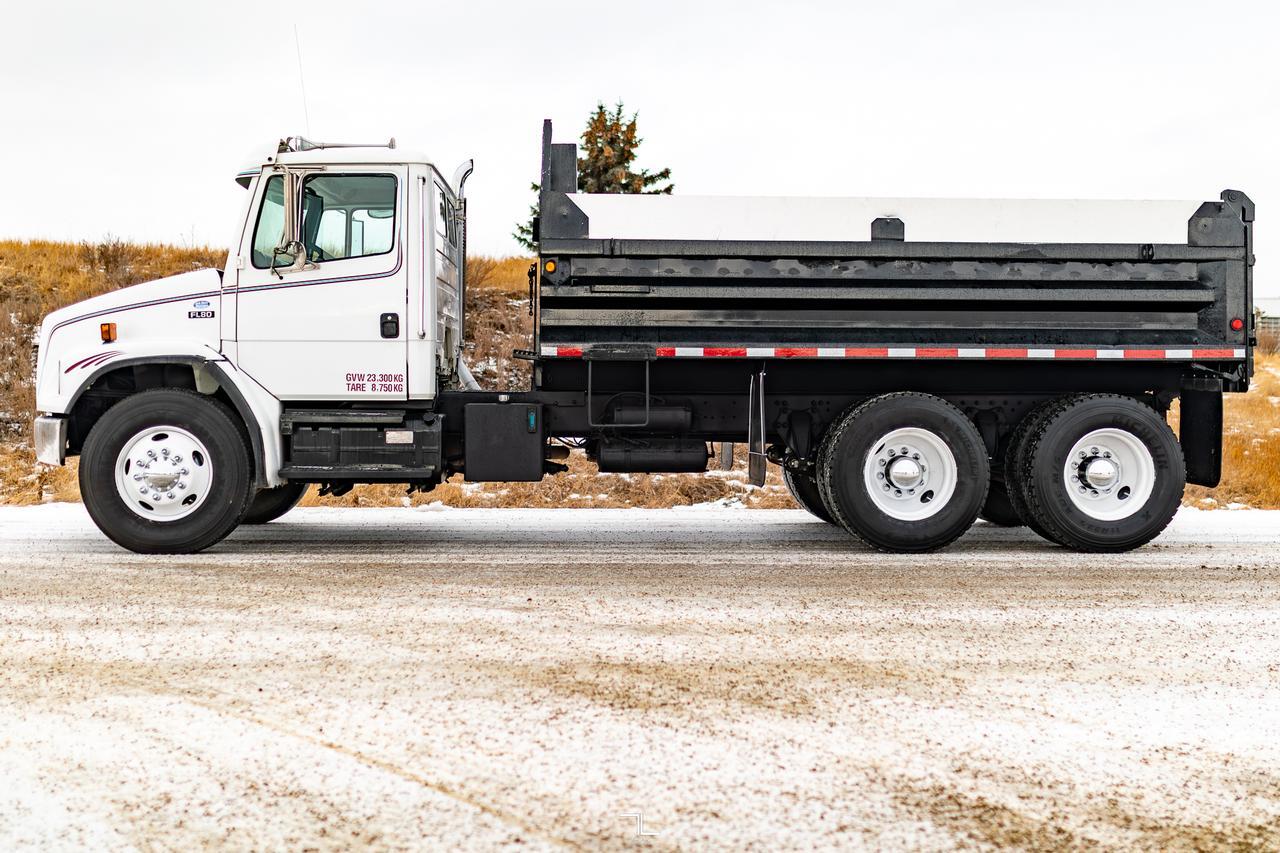 1998 Freightliner FL80 Daycab Dump Truck Diesel Auto Red Deer AB