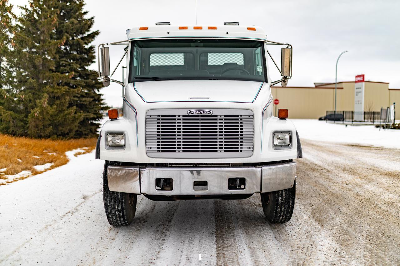 1998 Freightliner FL80 Daycab Dump Truck Diesel Auto Red Deer AB