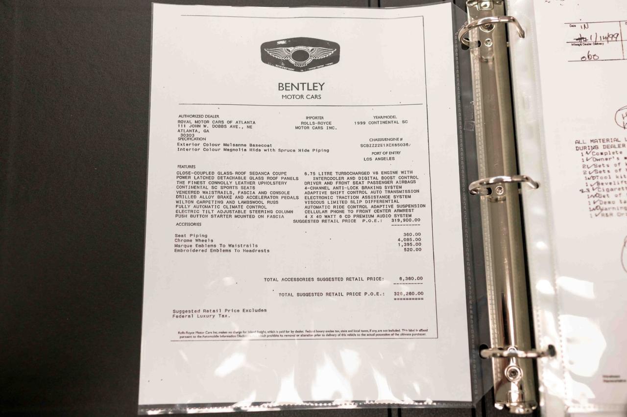 1999 Bentley Continental SC