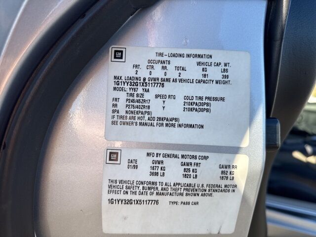 1999 Chevrolet Corvette Base  TX