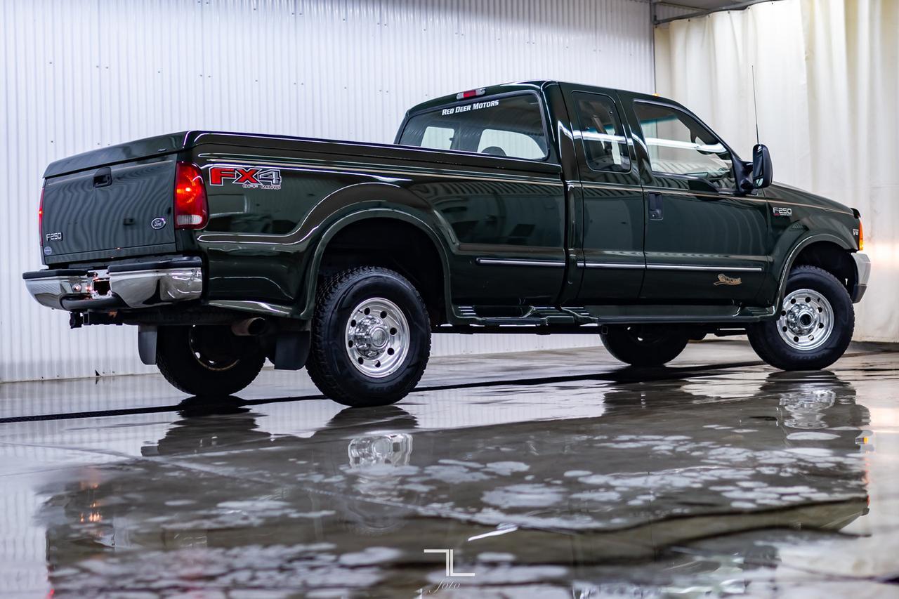 1999 Ford F-250 4x4 Super Cab XLT FX4 Longbox Diesel Red Deer AB