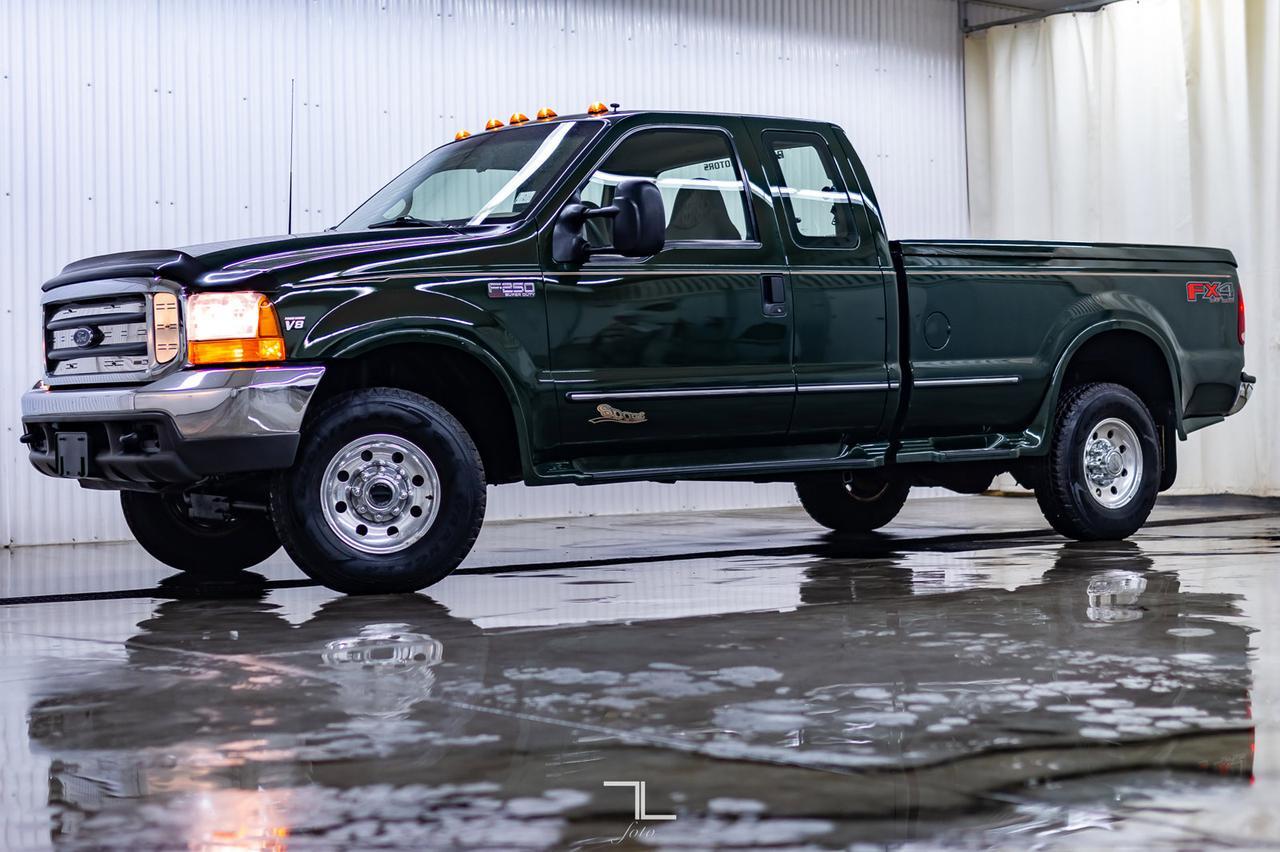 1999 Ford F-250 4x4 Super Cab XLT FX4 Longbox Diesel Red Deer AB