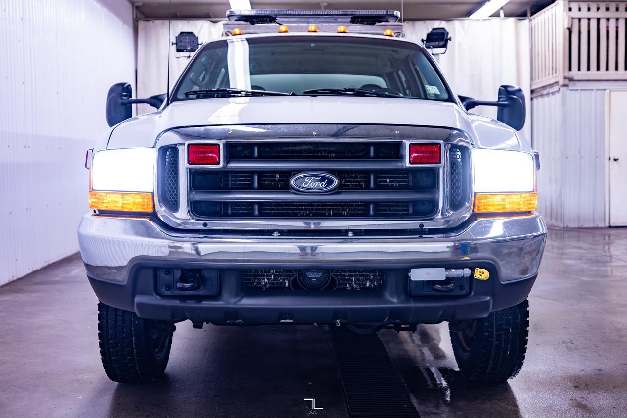 1999 Ford F-450 4x4 Crew Cab XLT Rescue Mechanics Diesel Manual Red Deer AB