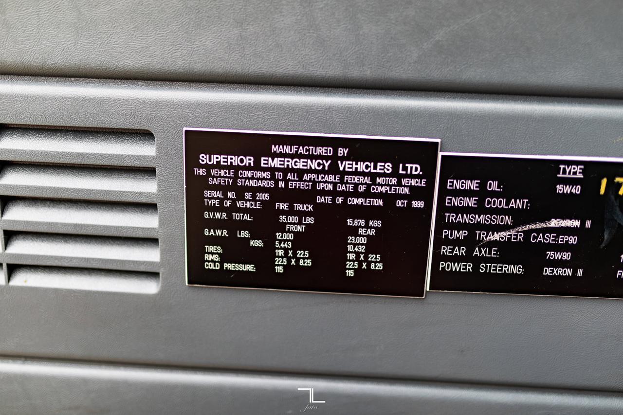 1999 GMC 8500 Fire Truck Diesel Red Deer AB