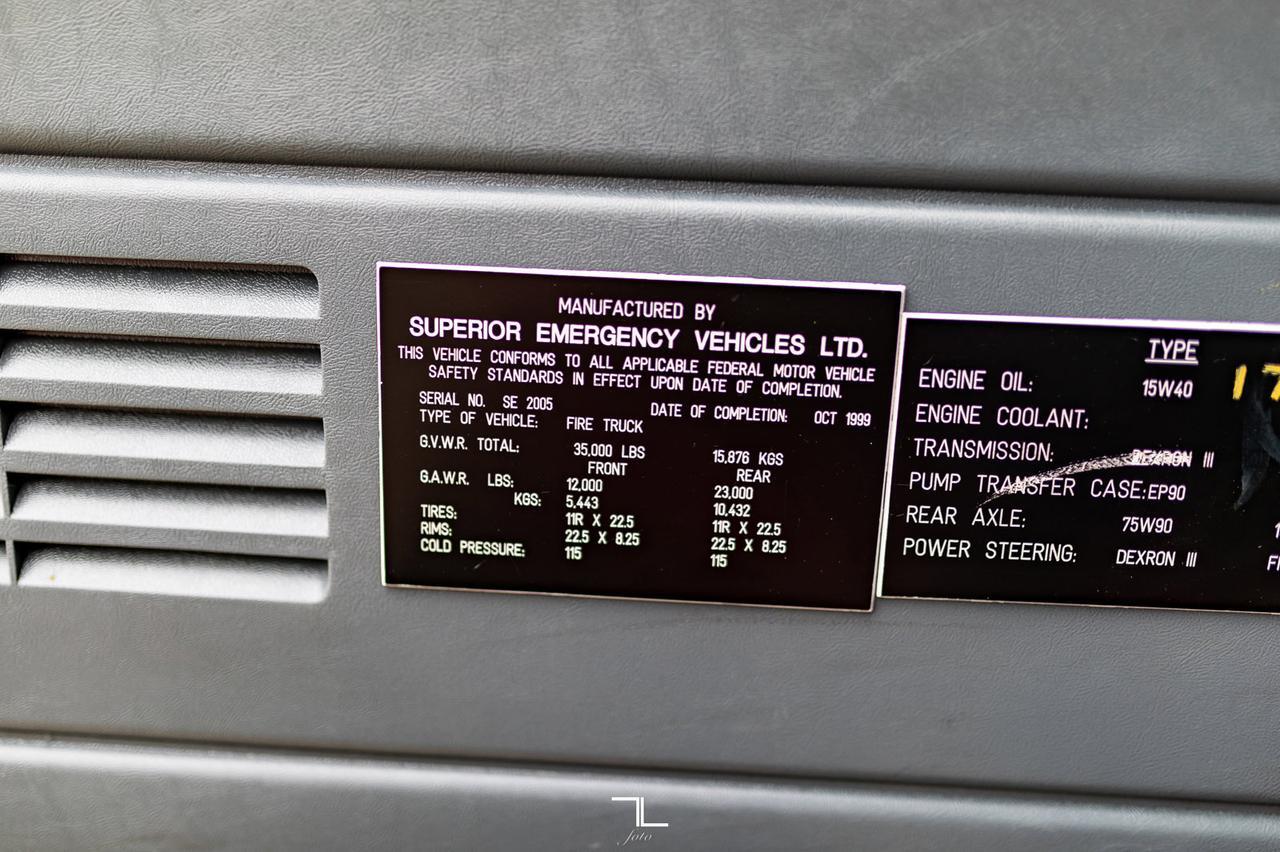 1999 GMC 8500 Fire Truck Diesel Red Deer AB