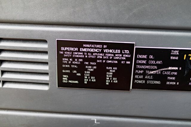 1999 GMC 8500 Fire Truck Diesel Red Deer AB