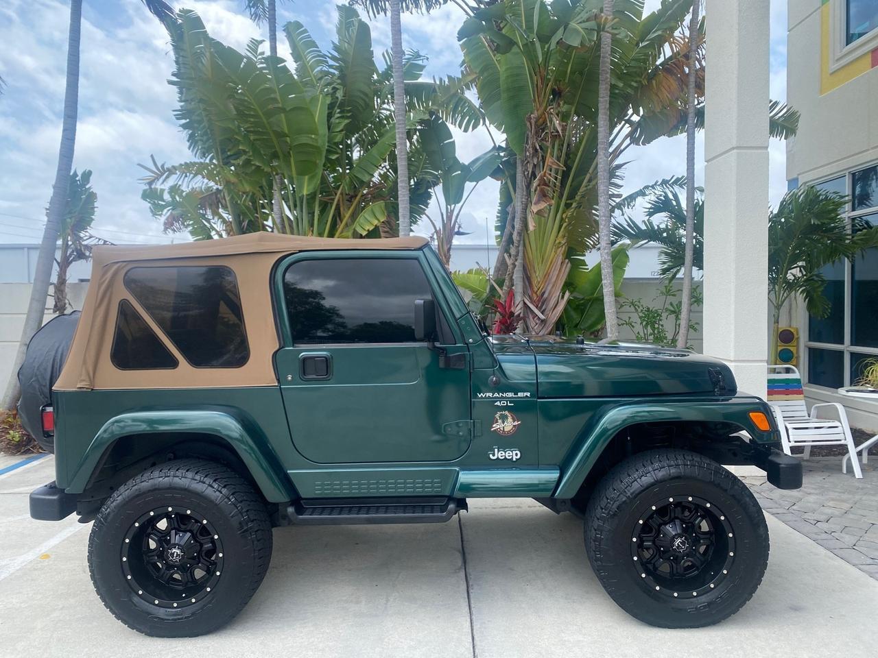 1999 Jeep Wrangler Sahara AUYO AC 6 CYL LOW MILES 47,009 Pompano Beach FL