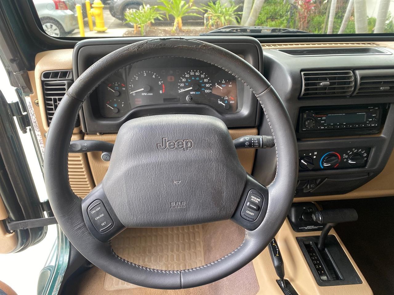 1999 Jeep Wrangler Sahara AUYO AC 6 CYL LOW MILES 47,009 Pompano Beach FL