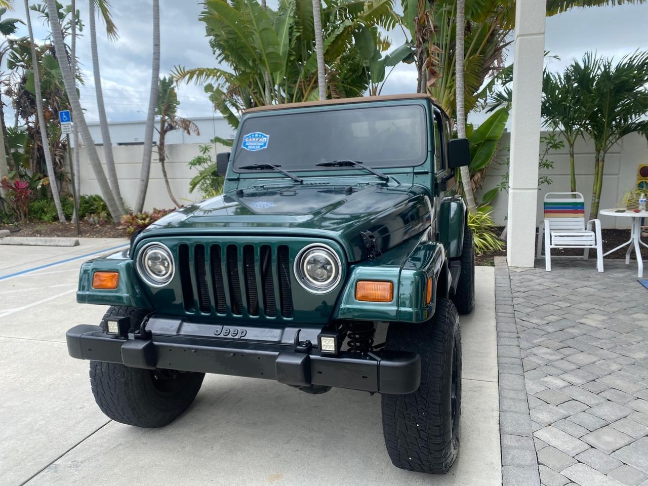 1999 Jeep Wrangler Sahara AUYO AC 6 CYL LOW MILES 47,009 Pompano Beach FL