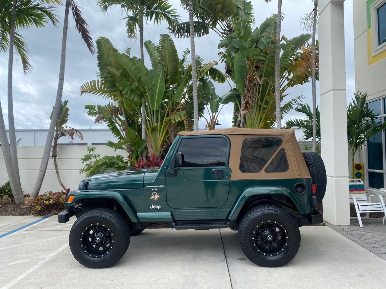 1999 Jeep Wrangler Sahara AUYO AC 6 CYL LOW MILES 47,009 Pompano Beach FL