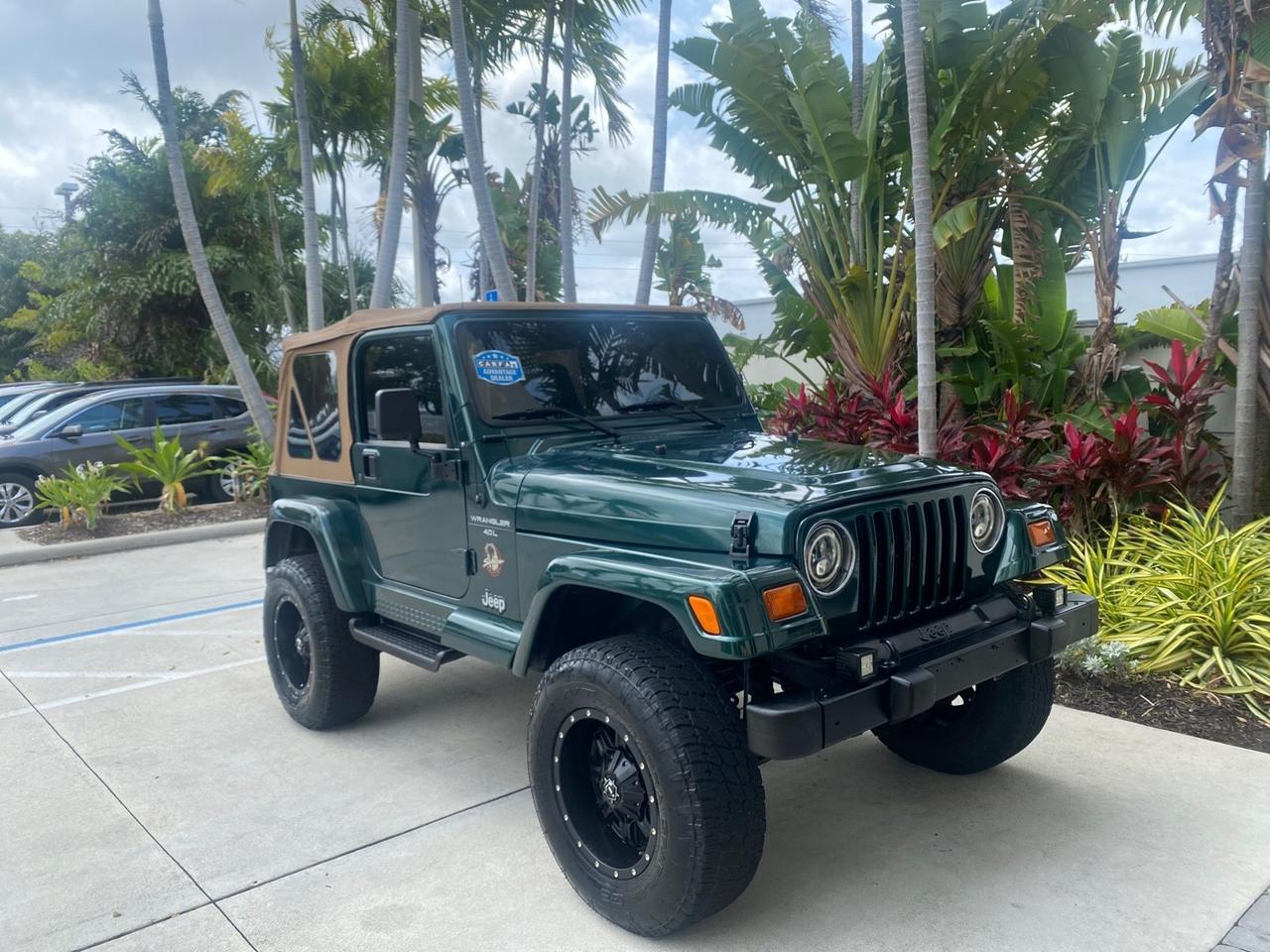 1999 Jeep Wrangler Sahara AUYO AC 6 CYL LOW MILES 47,009 Pompano Beach FL