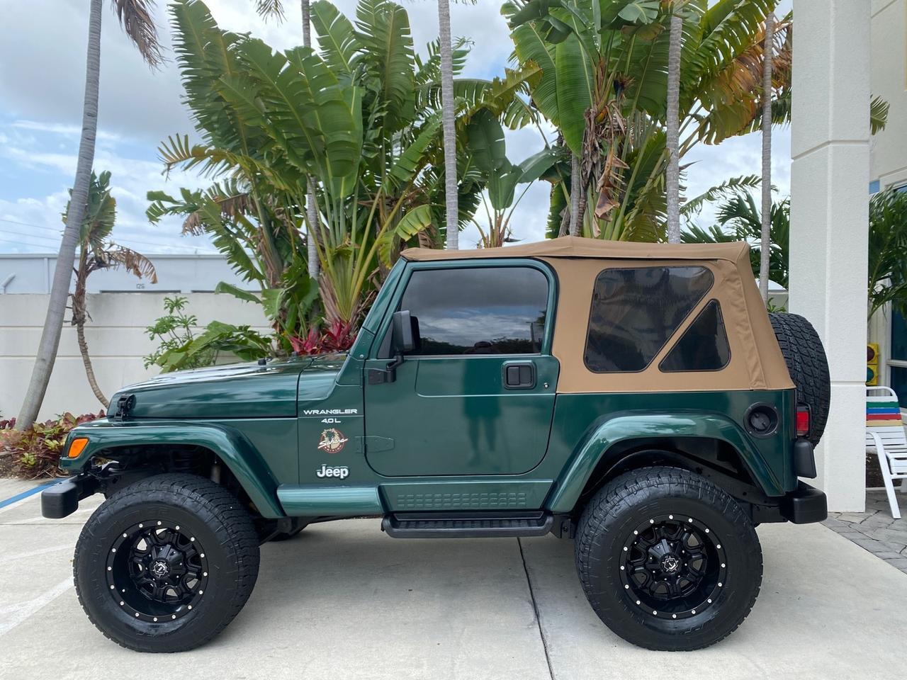 1999 Jeep Wrangler Sahara AUYO AC 6 CYL LOW MILES 47,009 Pompano Beach FL