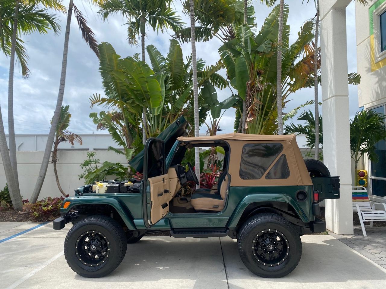 1999 Jeep Wrangler Sahara AUYO AC 6 CYL LOW MILES 47,009 Pompano Beach FL