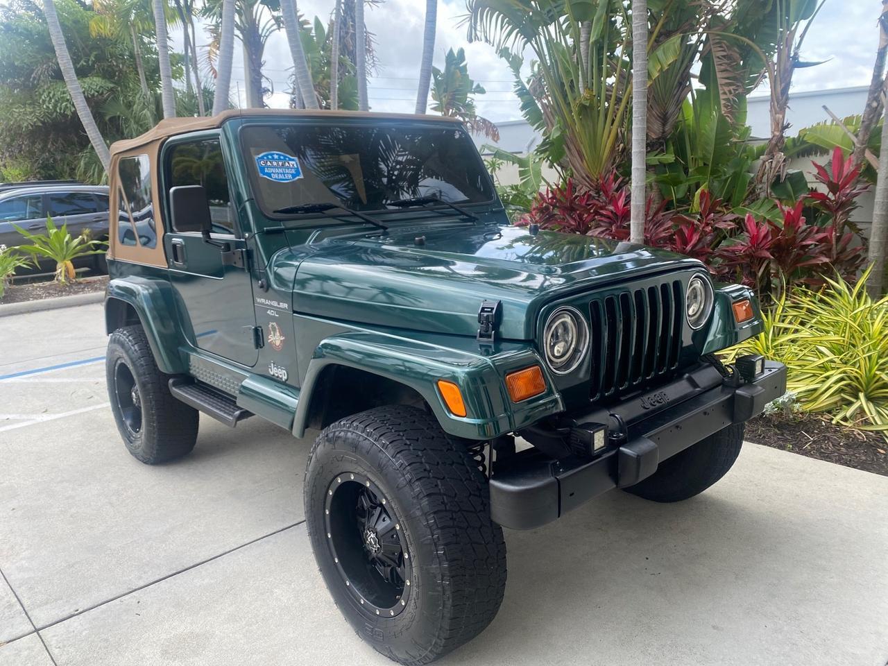 1999 Jeep Wrangler Sahara AUYO AC 6 CYL LOW MILES 47,009 Pompano Beach FL