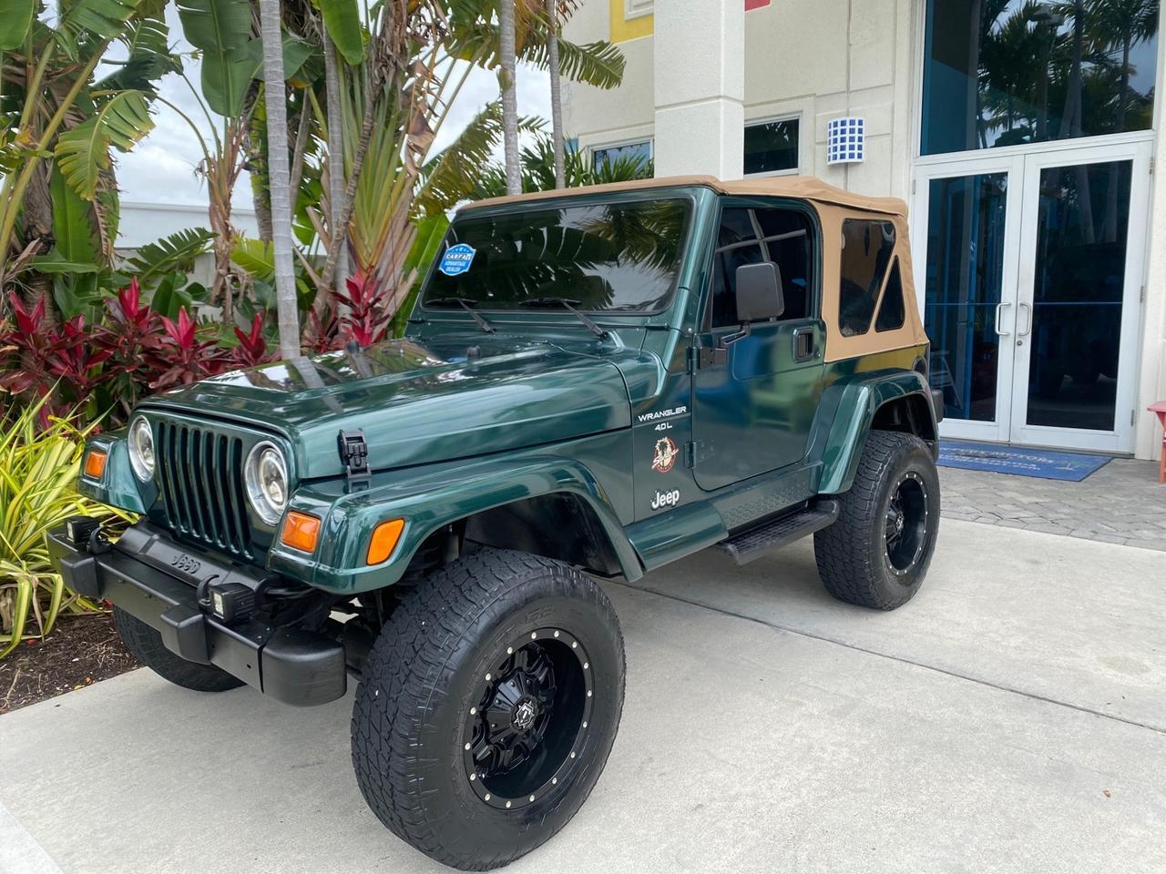 1999 Jeep Wrangler Sahara AUYO AC 6 CYL LOW MILES 47,009 Pompano Beach FL