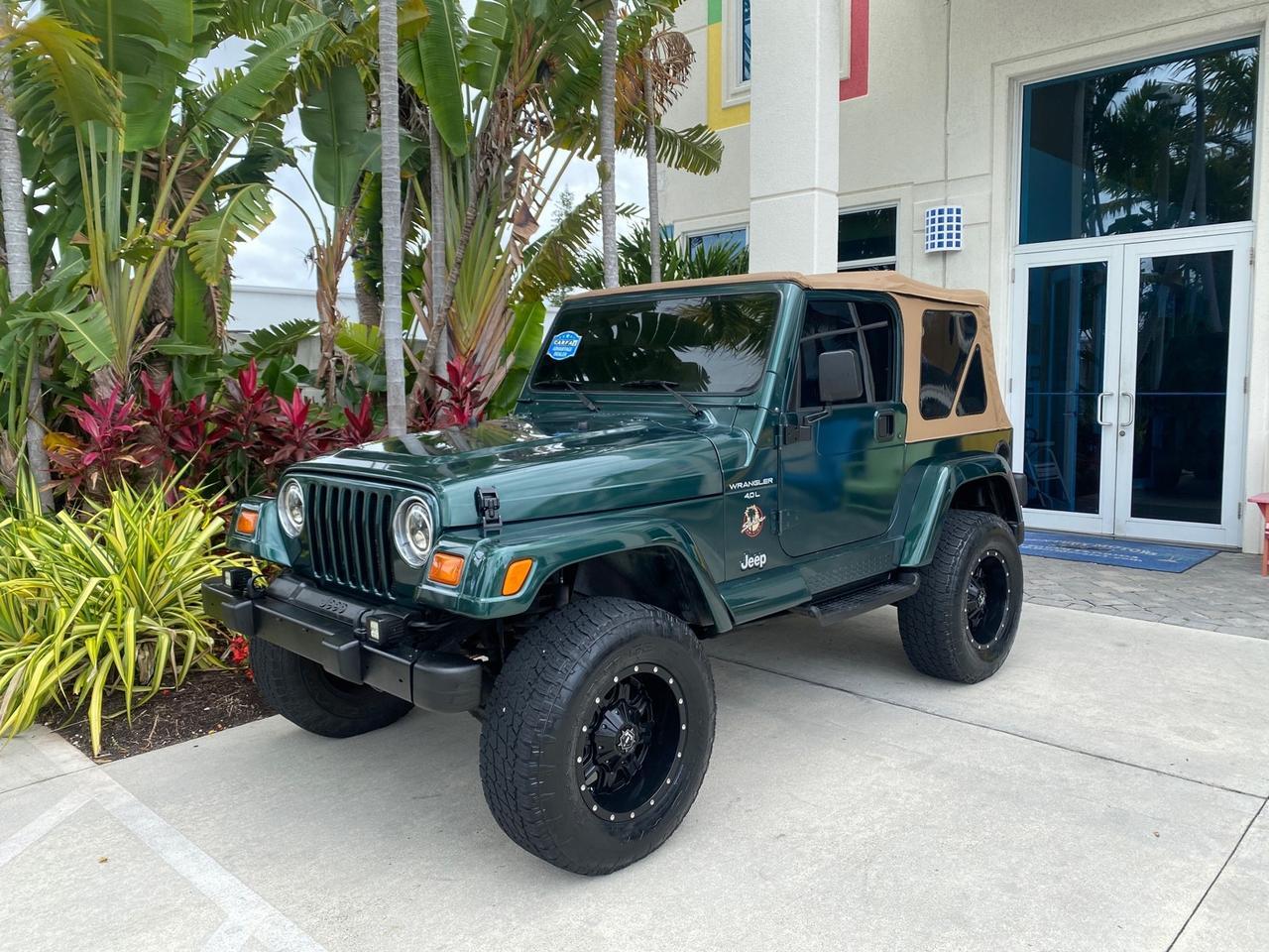 1999 Jeep Wrangler Sahara AUYO AC 6 CYL LOW MILES 47,009 Pompano Beach FL