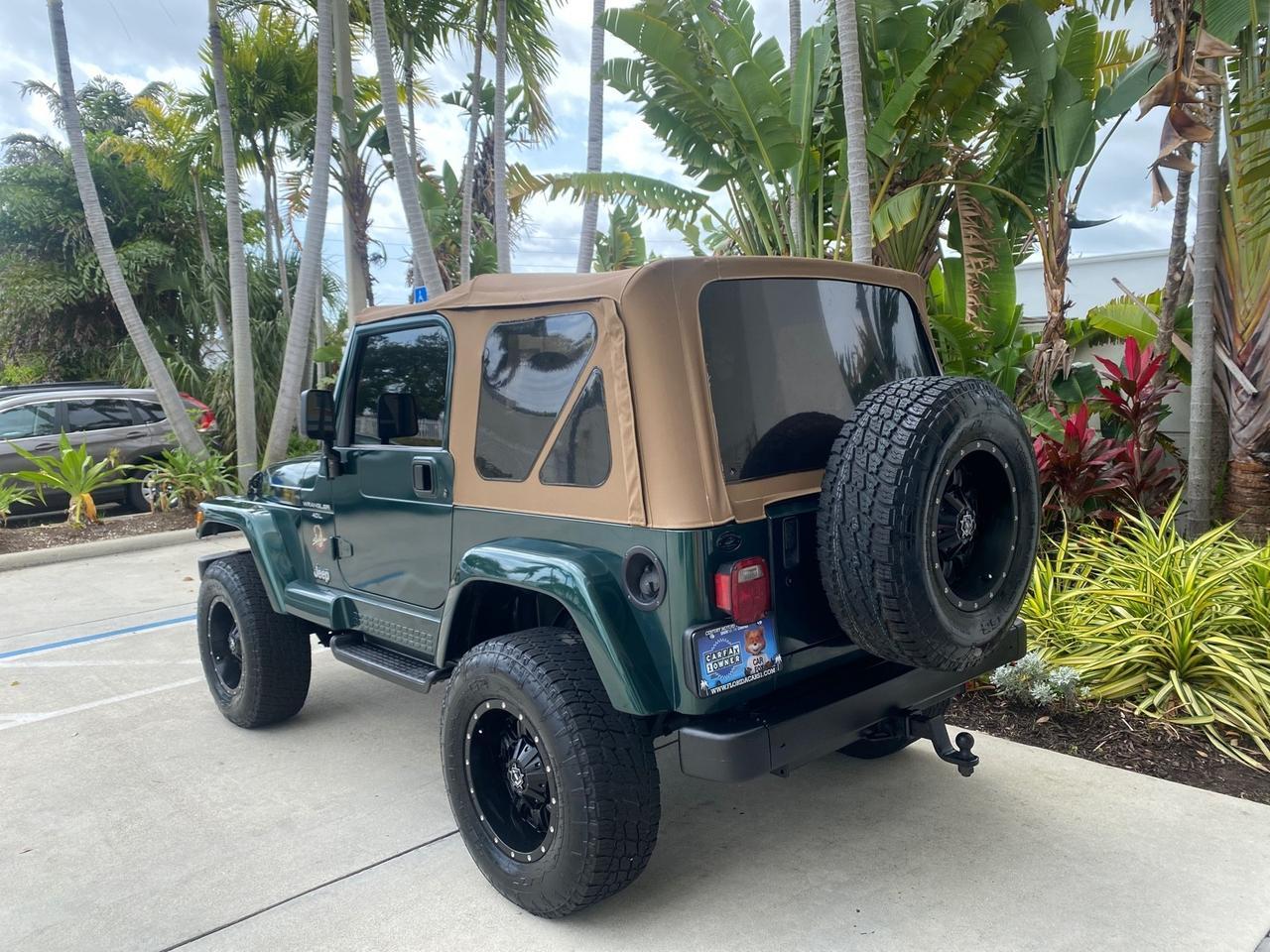 1999 Jeep Wrangler Sahara AUYO AC 6 CYL LOW MILES 47,009 Pompano Beach FL