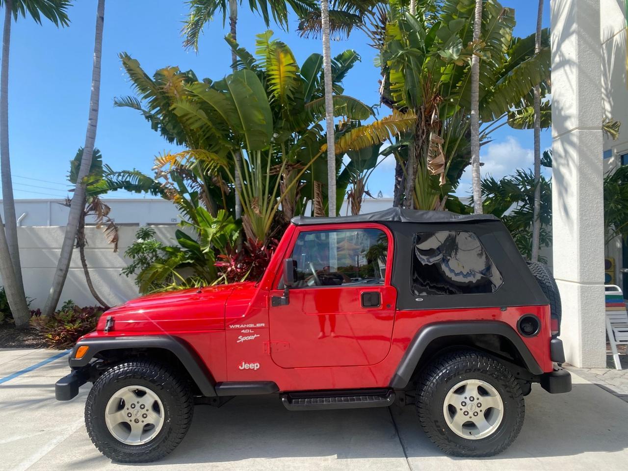 1999 Jeep Wrangler Sport AUTO AC 4.0 6 CYL LOW MILES 92,727 Pompano Beach FL
