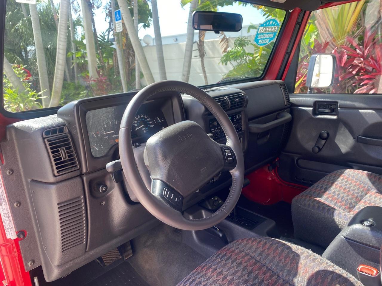 1999 Jeep Wrangler Sport AUTO AC 4.0 6 CYL LOW MILES 92,727 Pompano Beach FL