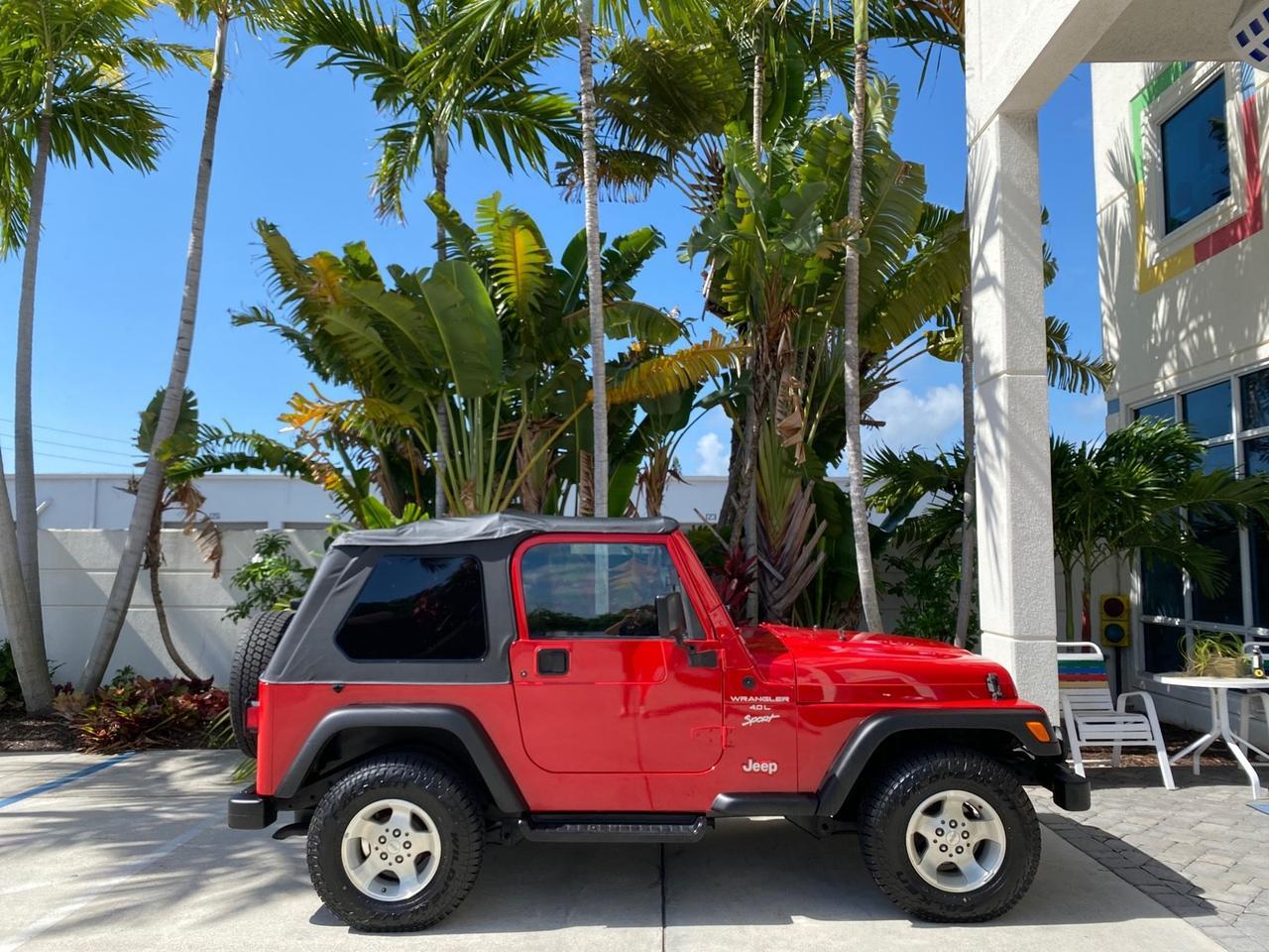 1999 Jeep Wrangler Sport AUTO AC 4.0 6 CYL LOW MILES 92,727 Pompano Beach FL