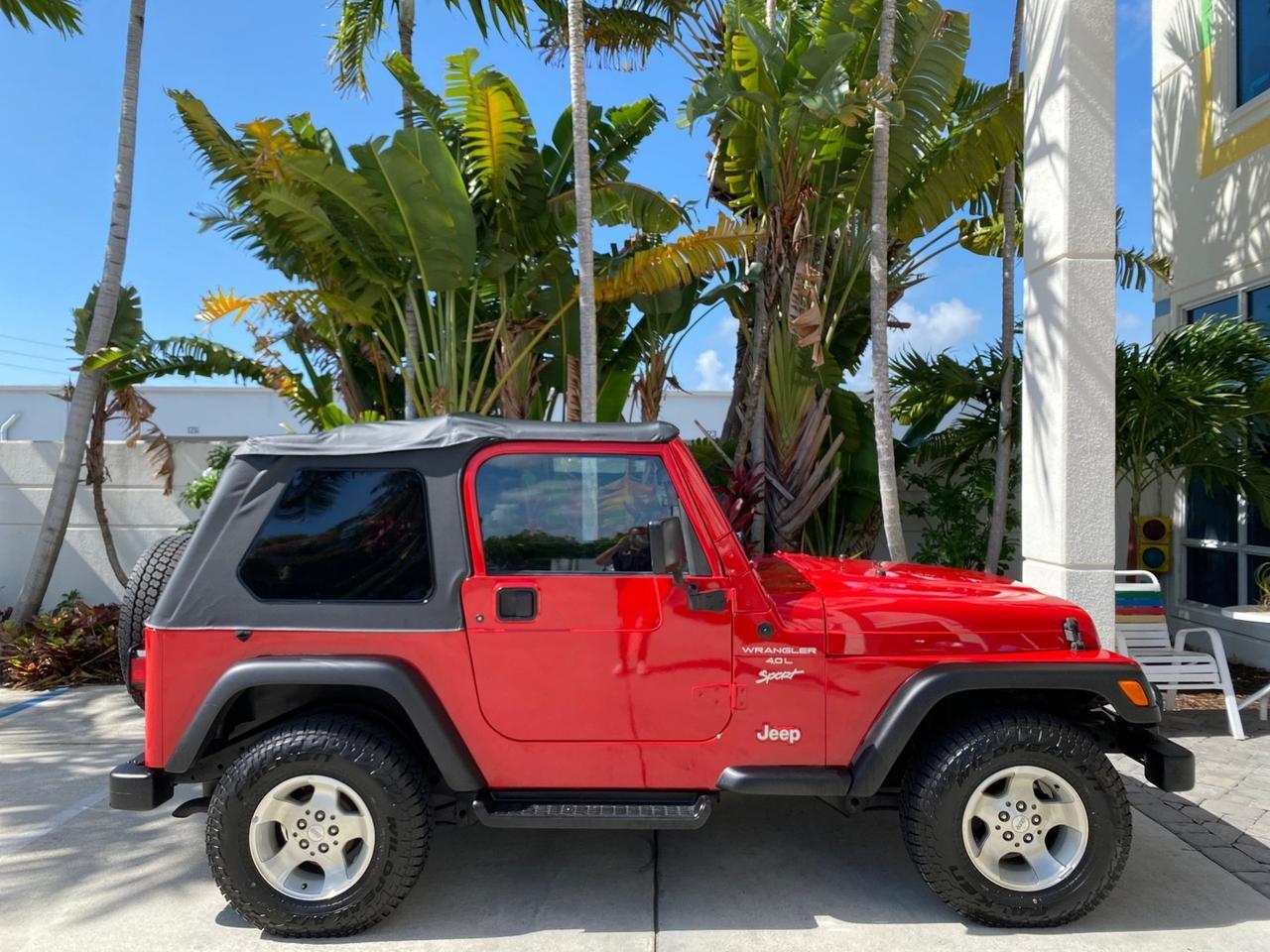 1999 Jeep Wrangler Sport AUTO AC 4.0 6 CYL LOW MILES 92,727 Pompano Beach FL
