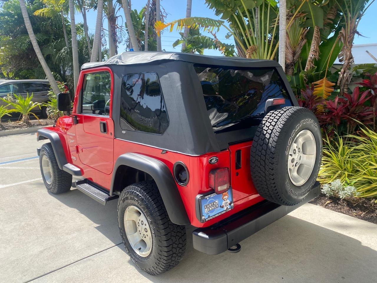 1999 Jeep Wrangler Sport AUTO AC 4.0 6 CYL LOW MILES 92,727 Pompano Beach FL
