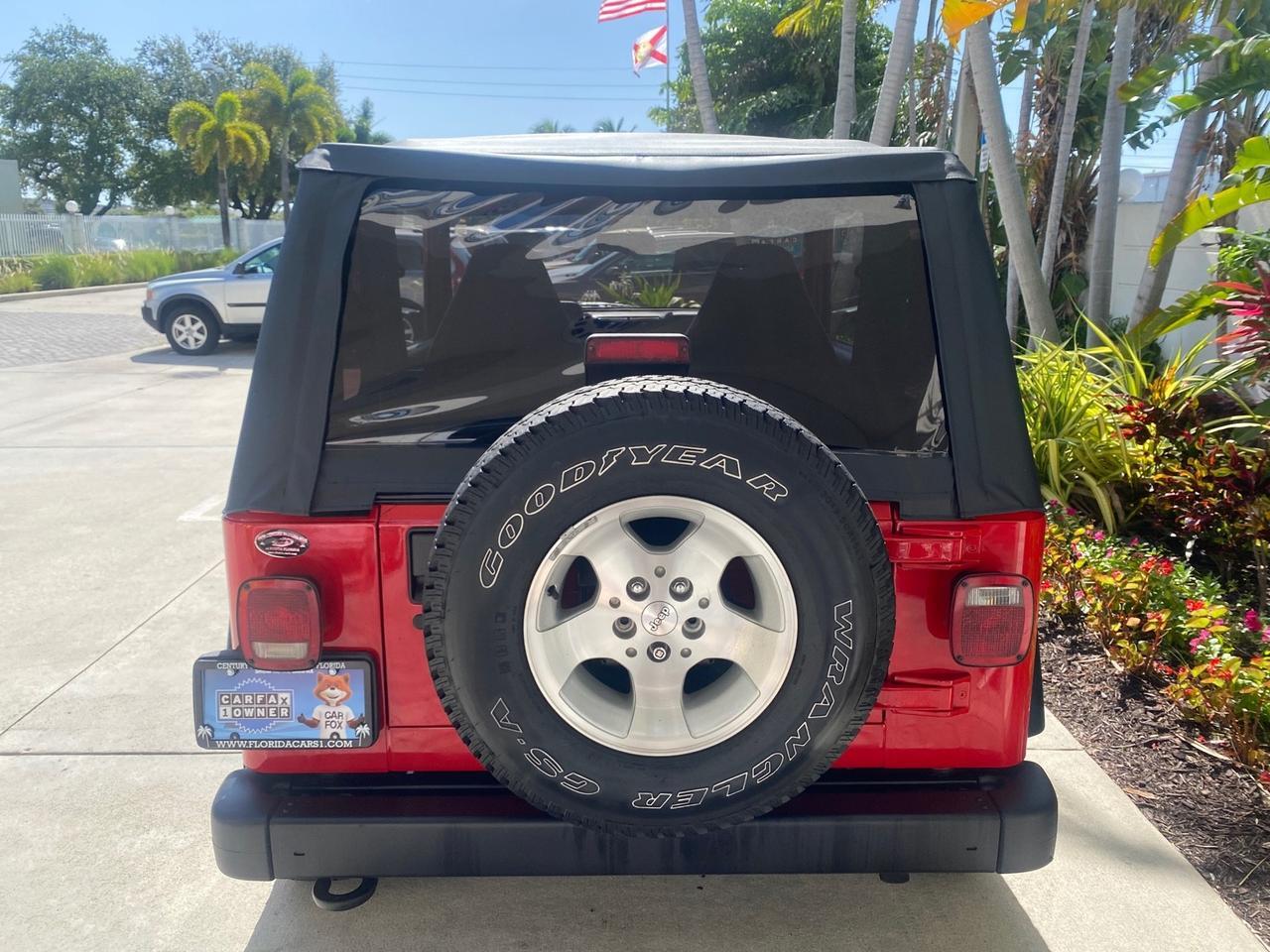1999 Jeep Wrangler Sport AUTO AC 4.0 6 CYL LOW MILES 92,727 Pompano Beach FL