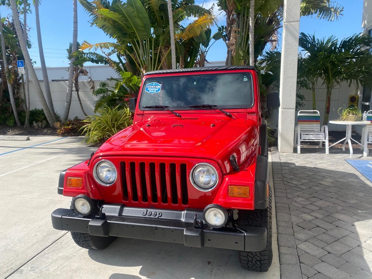 1999 Jeep Wrangler Sport AUTO AC 4.0 6 CYL LOW MILES 92,727 Pompano Beach FL