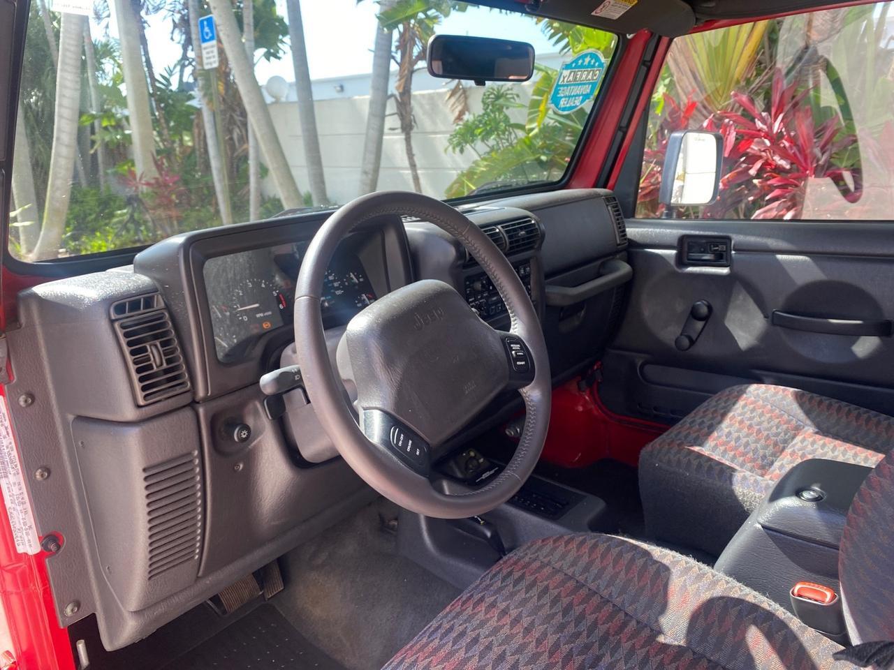 1999 Jeep Wrangler Sport AUTO AC 4.0 6 CYL LOW MILES 92,727 Pompano Beach FL