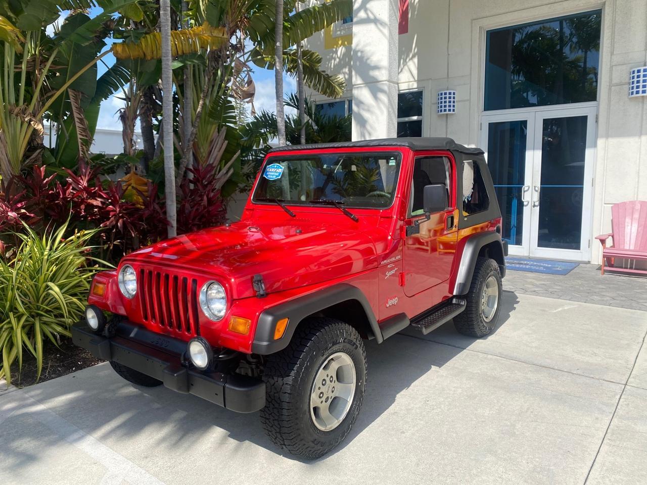 1999 Jeep Wrangler Sport AUTO AC 4.0 6 CYL LOW MILES 92,727 Pompano Beach FL