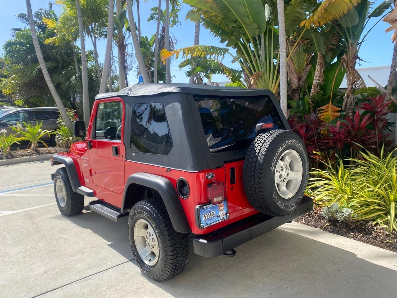 1999 Jeep Wrangler Sport AUTO AC 4.0 6 CYL LOW MILES 92,727 Pompano Beach FL