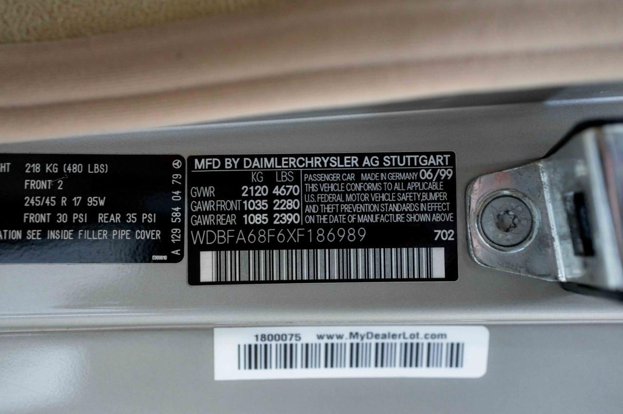 1999 Mercedes-Benz SL500 Marietta GA