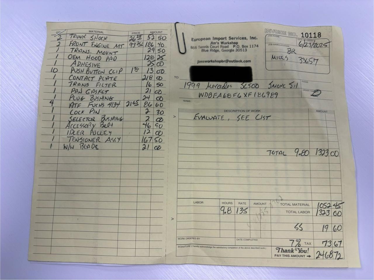 1999 Mercedes-Benz SL500 Marietta GA