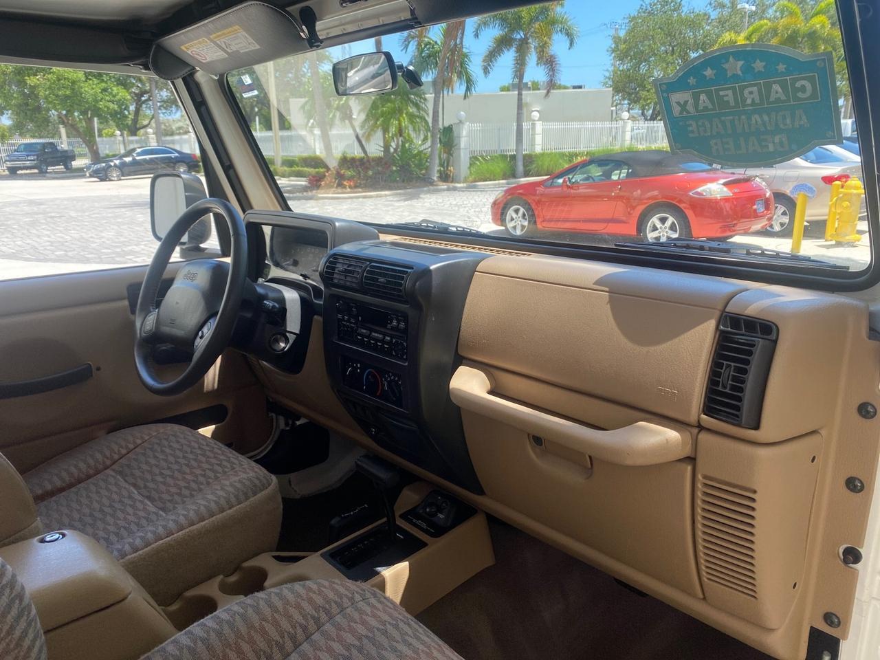 2000 Jeep Wrangler 4x4 AUTO AC Sport LOW MILES 69,222 Pompano Beach FL