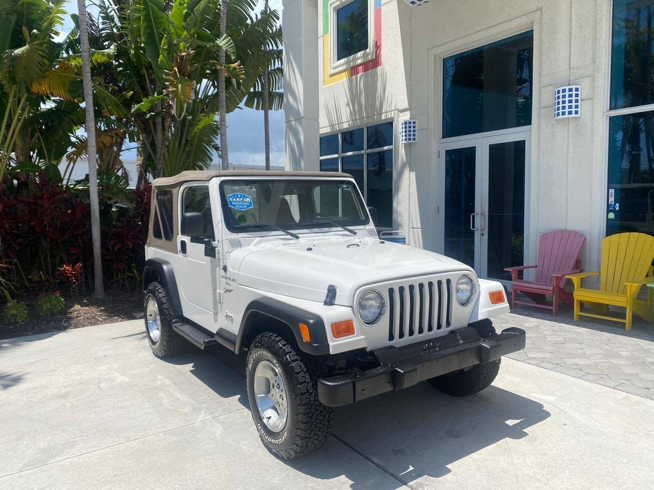 2000 Jeep Wrangler 4x4 AUTO AC Sport LOW MILES 69,222 Pompano Beach FL