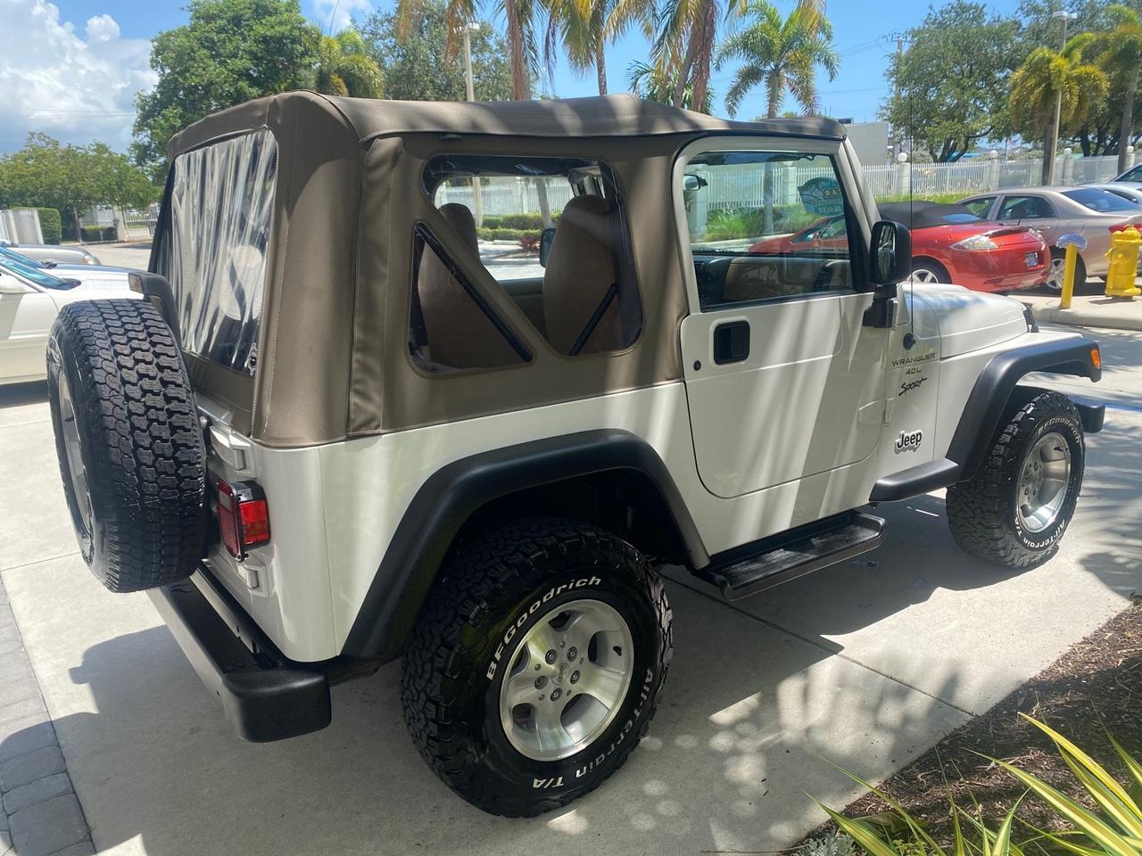 2000 Jeep Wrangler 4x4 AUTO AC Sport LOW MILES 69,222 Pompano Beach FL