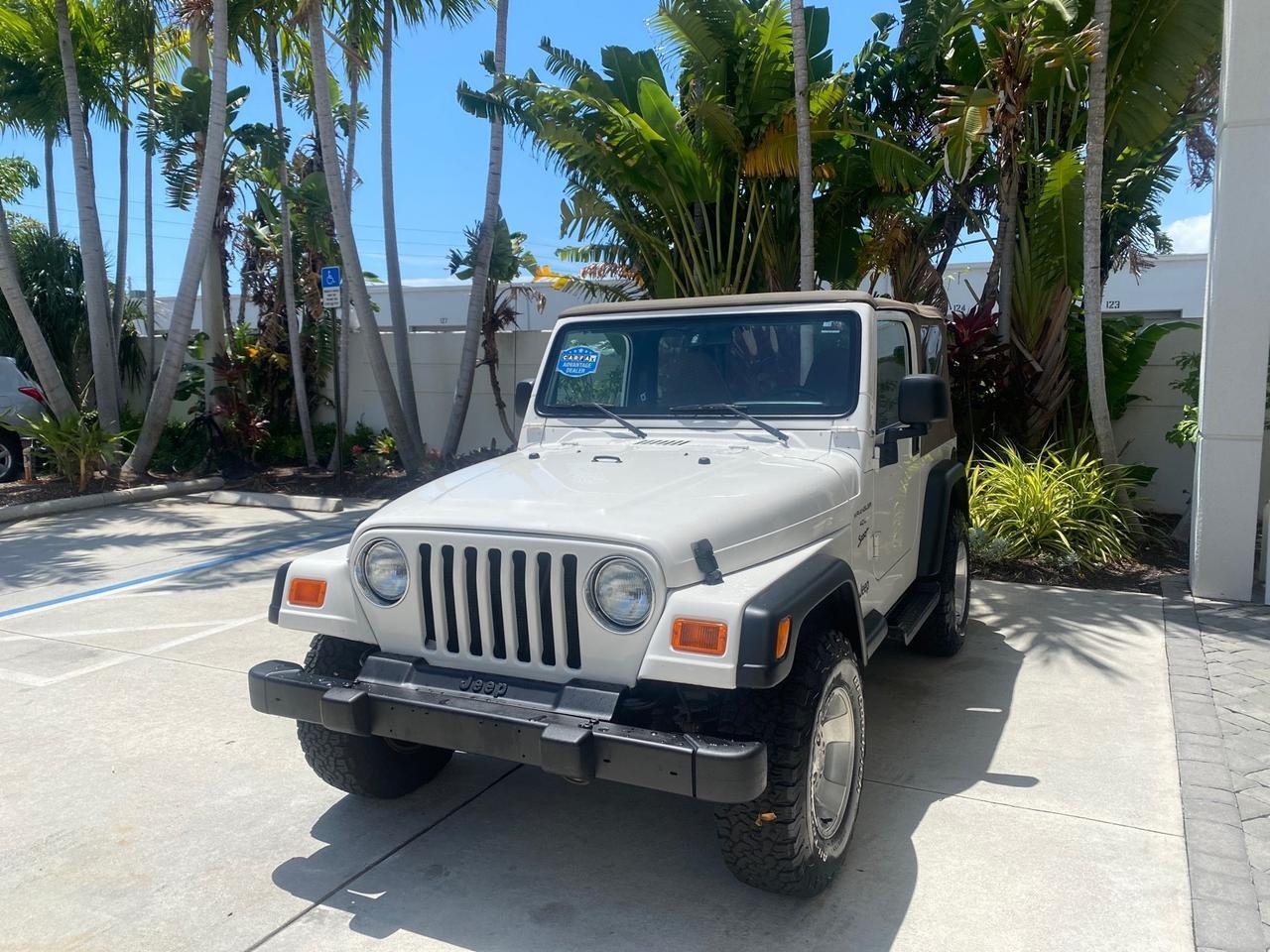 2000 Jeep Wrangler 4x4 AUTO AC Sport LOW MILES 69,222 Pompano Beach FL