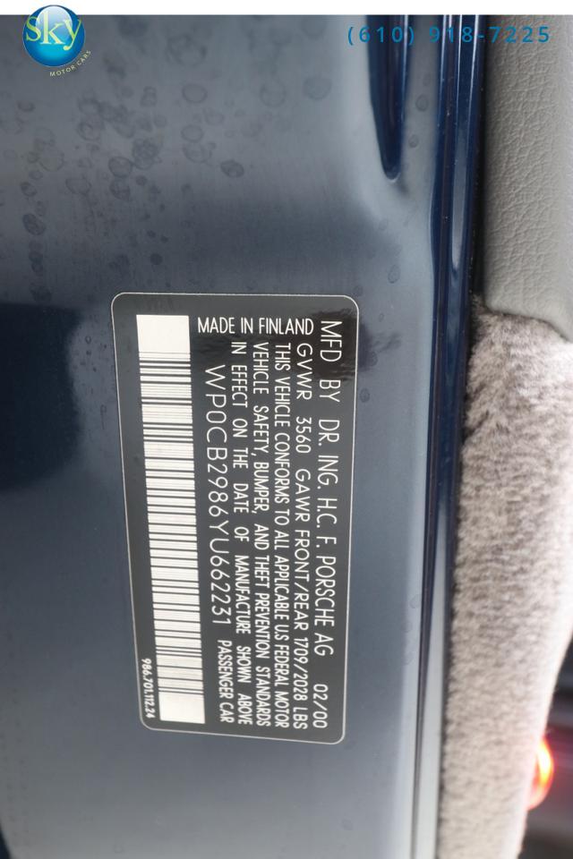 2000 Porsche Boxster S SIX-SPEED MANUAL West Chester PA