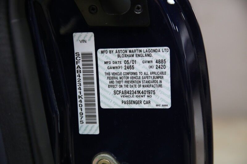 2001 Aston Martin DB7 Vantage Plainview NY