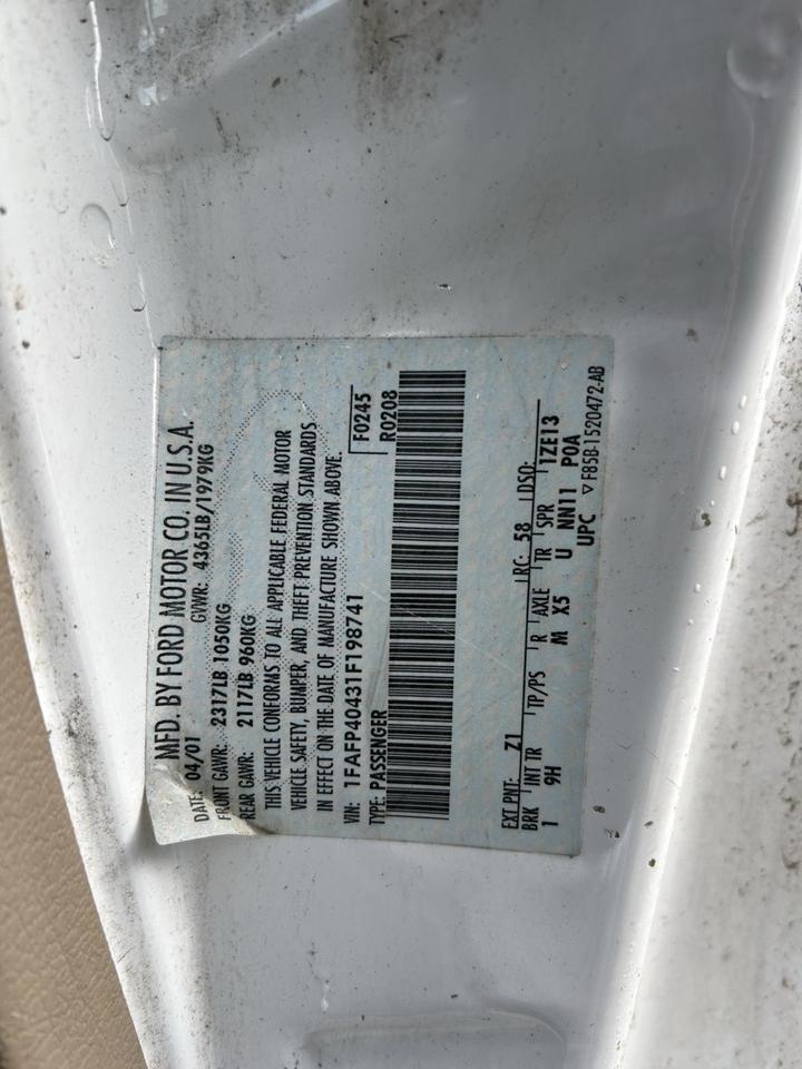 2001 Ford Mustang V6 Crestwood KY