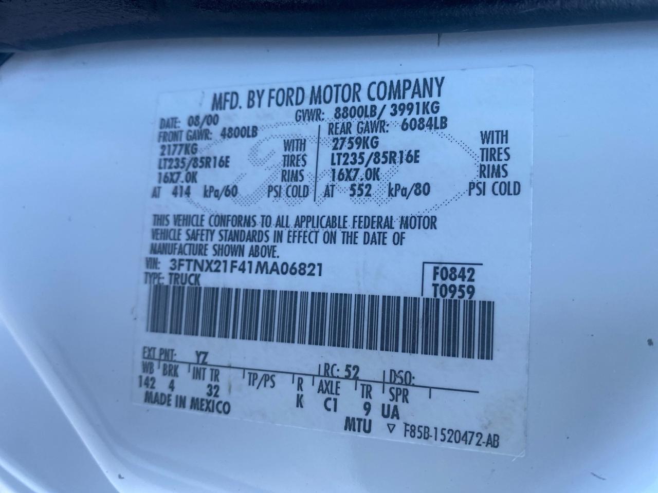 2001 Ford Super Duty F-250 XLT 7.3 TURBO DIESEL 4WD Pompano Beach FL