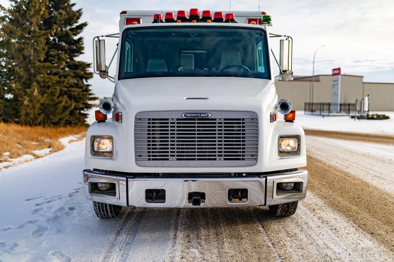 2001 Freightliner FL60 Daycab Fire Rescue Emergency Truck Diesel Red Deer AB