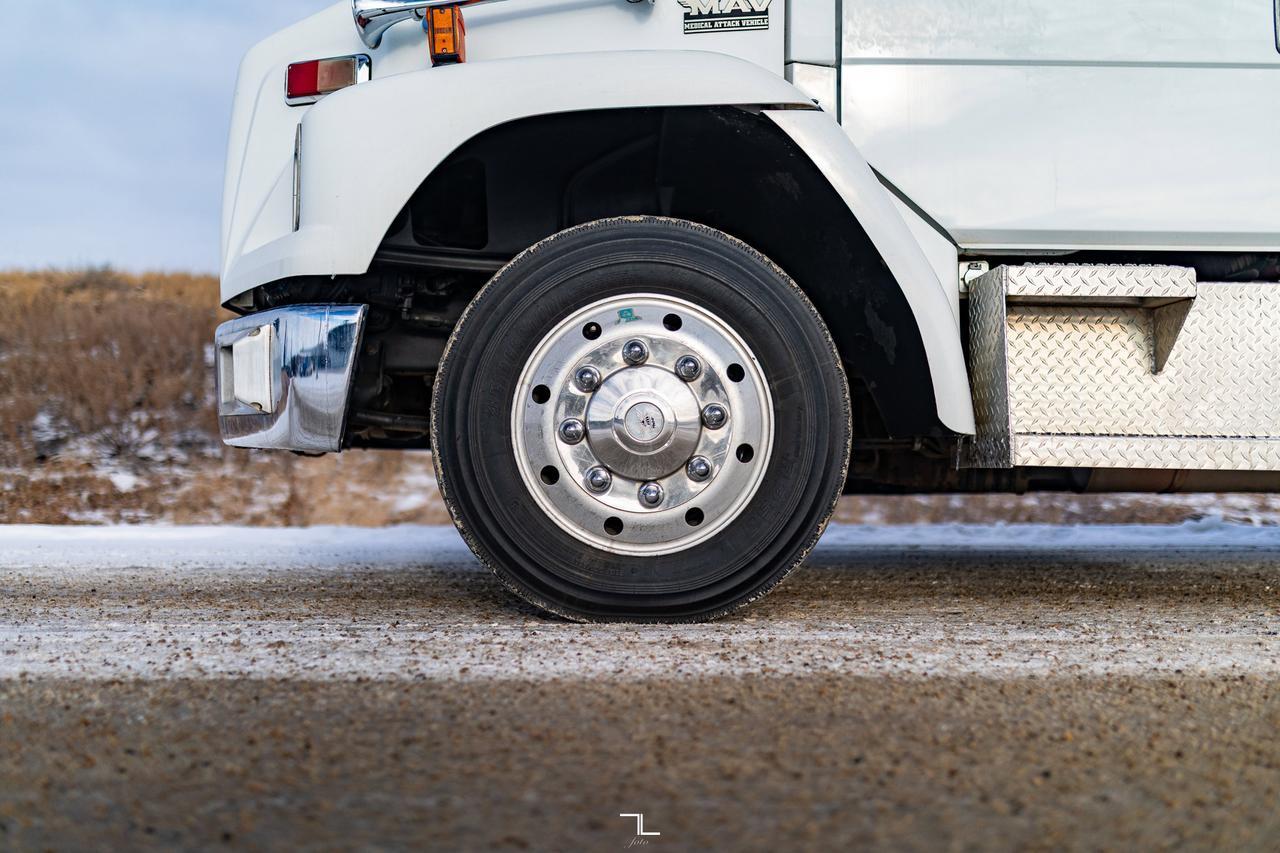 2001 Freightliner FL60 Daycab Fire Rescue Emergency Truck Diesel Red Deer AB