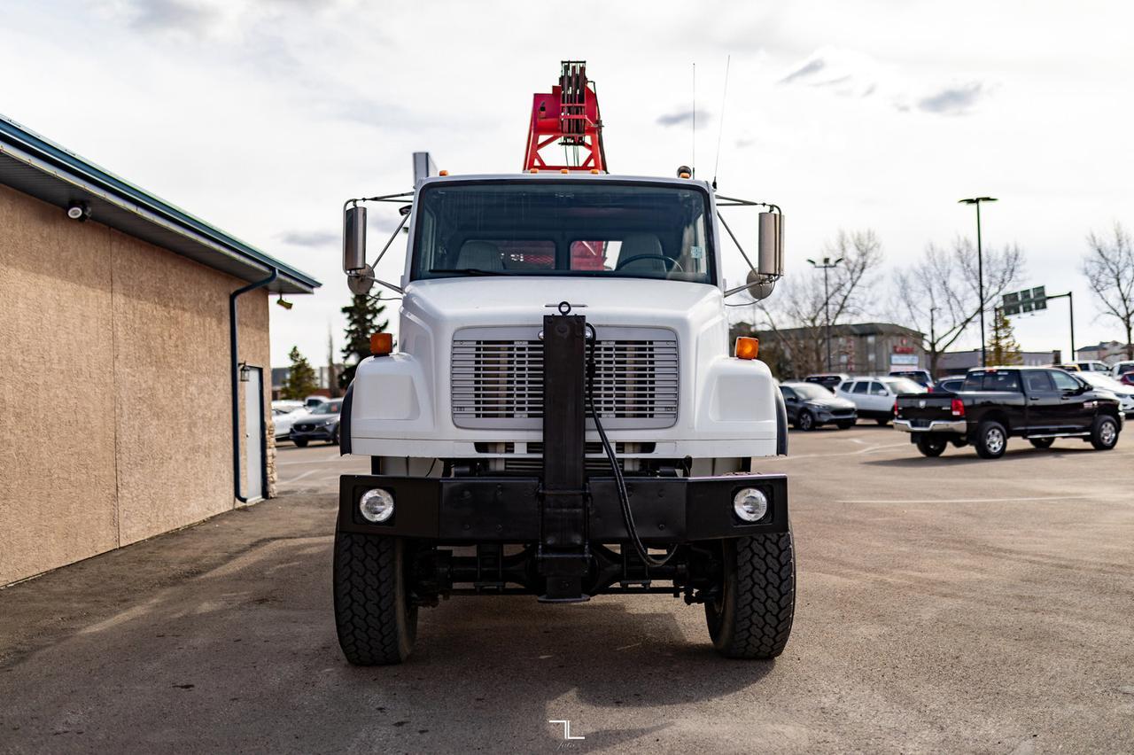2001 Freightliner FL80 4x4 Auger/Drill Derrick Truck Red Deer AB
